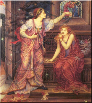 Queen Eleanor and Fair Rosamund by Evelyn de Morgan